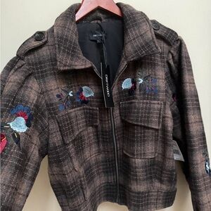 NWT Driftwood Wool Embroidered Jacket